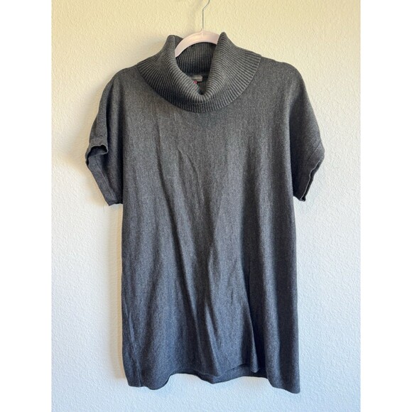 Vince Camuto Women's Gray Short Sleeve Cowl Neck Pullover Sweater Size Small - Picture 1 of 7